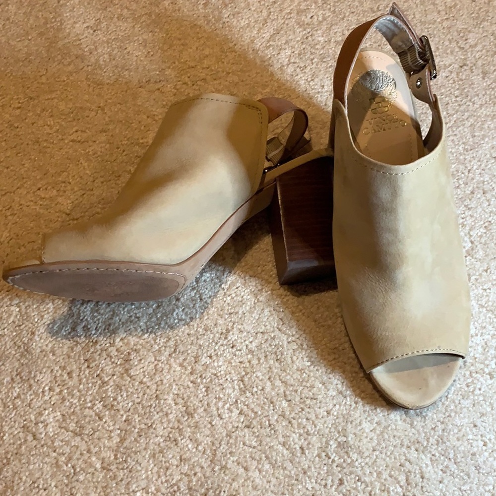 Vince Camito peep toe bootie